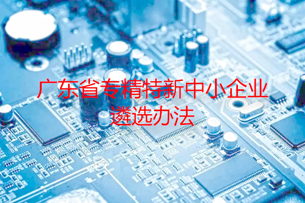《广东省专精特新中小企业遴选办法》（最新版）