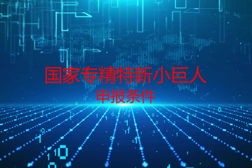 国家专精特新小巨人申报条件（必备条件和专项条件）